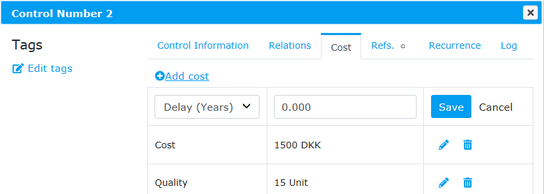 The cost of control.