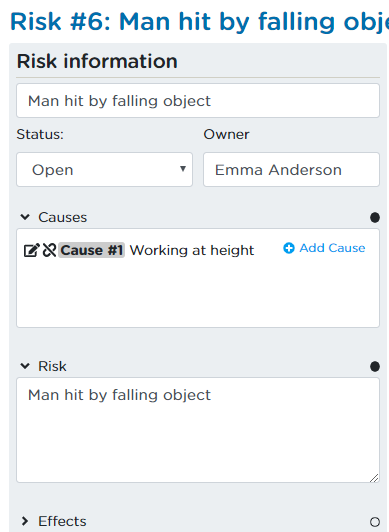 Cause/effect.